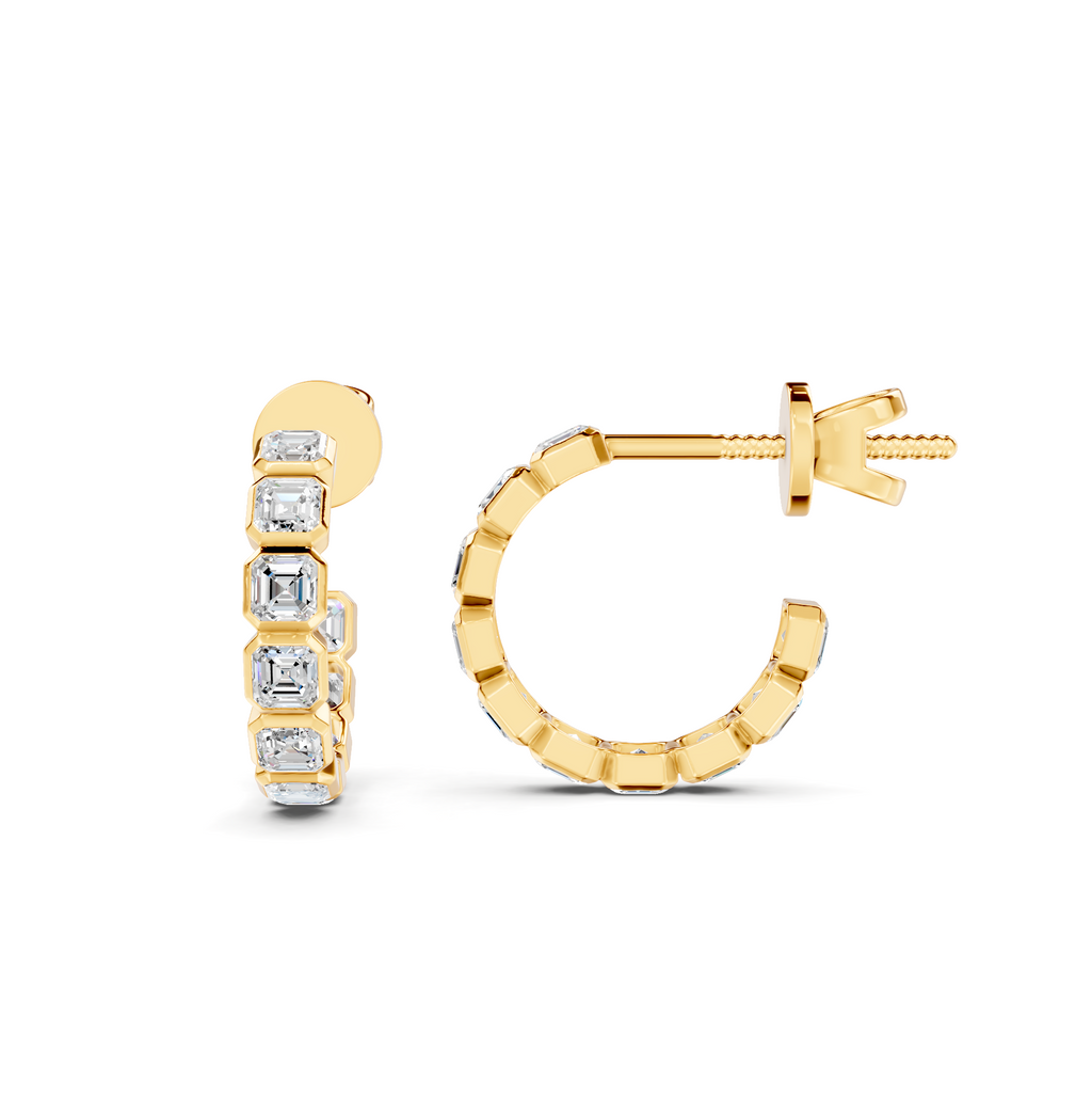 Diamond Cluster Earrings WSE249 - View 5