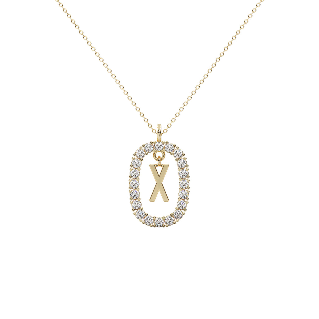 Diamond X Pendant WSE171 - View 2