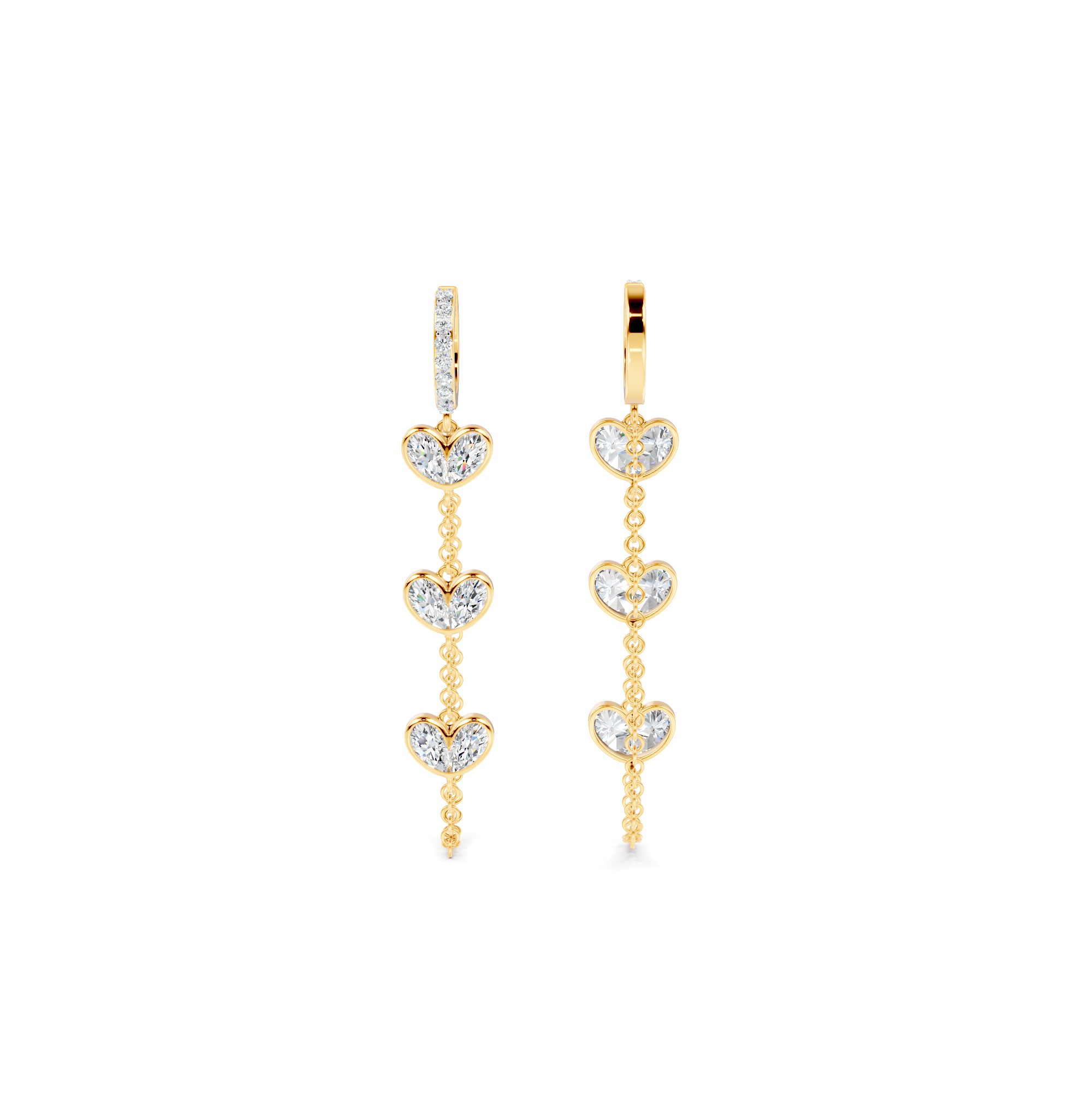 Pear Shower Earrings – WSE63 – view 3