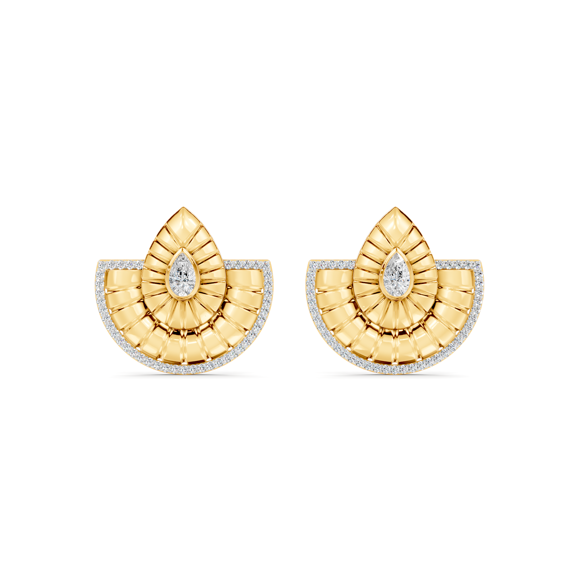 Orbit Diamond Earrings – WSE32 – view 2