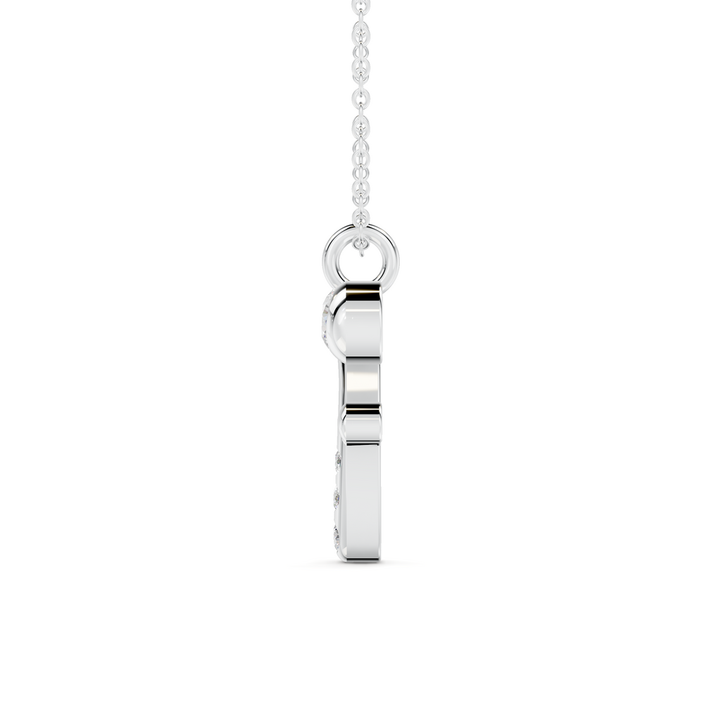 Diamond Initial F Pendant WSE266 - View 5