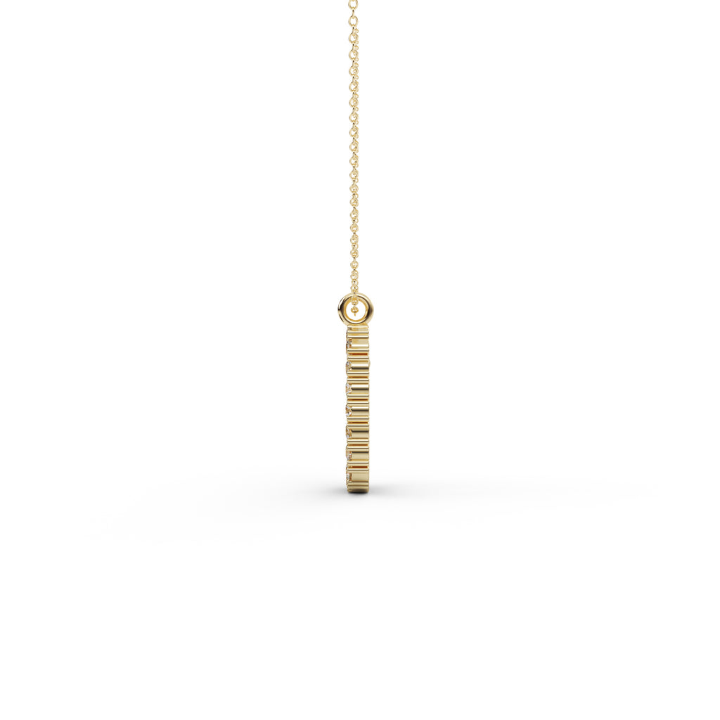 Diamond Oval Pendant WSE180 - View 9