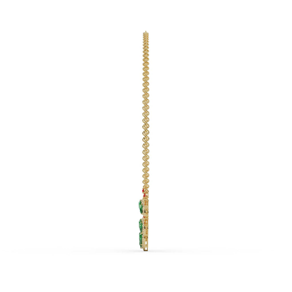 Pear Cascade Necklace – WSE80 – view 4