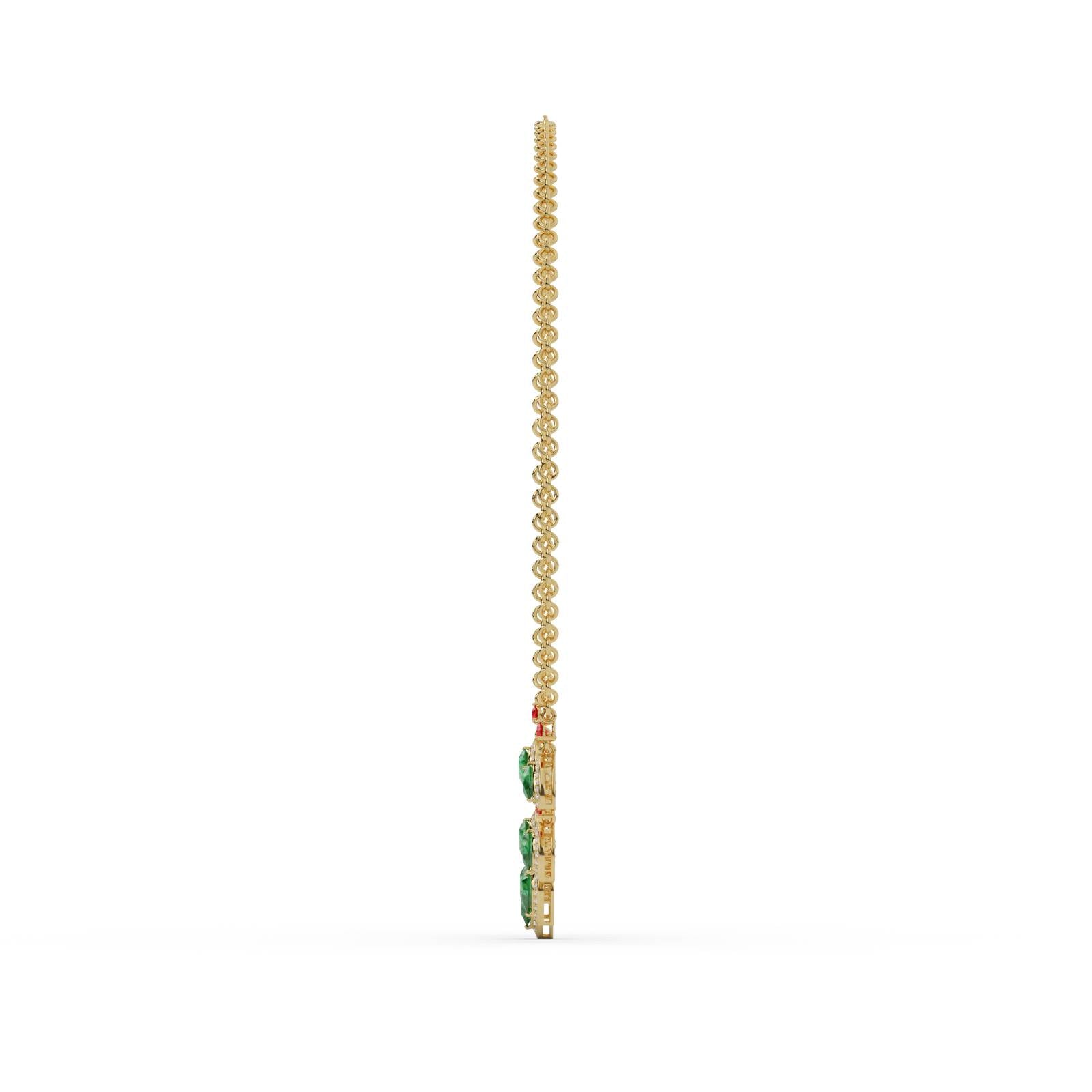 Pear Cascade Necklace – WSE80 – view 4