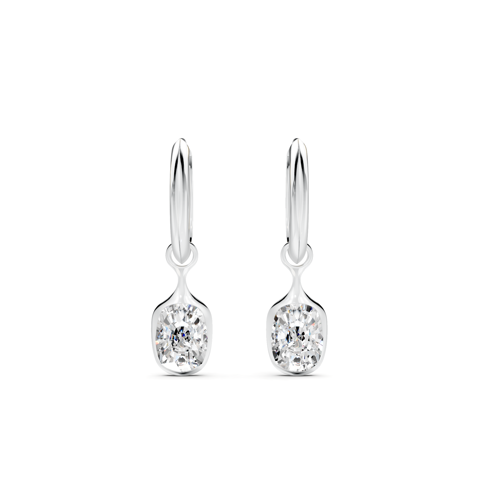 Diamond Hoop Earrings WSE247