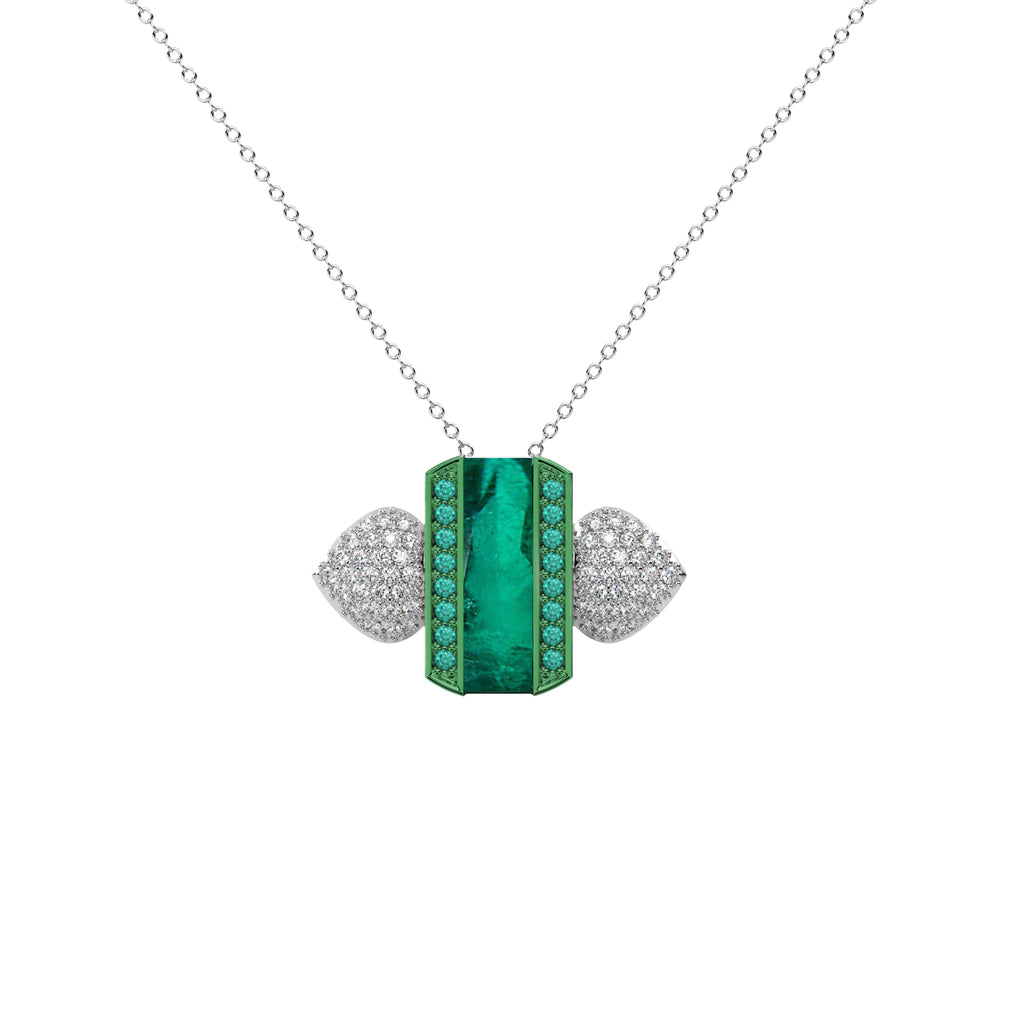 Diamond Heart Pendant WSE159 - View 2