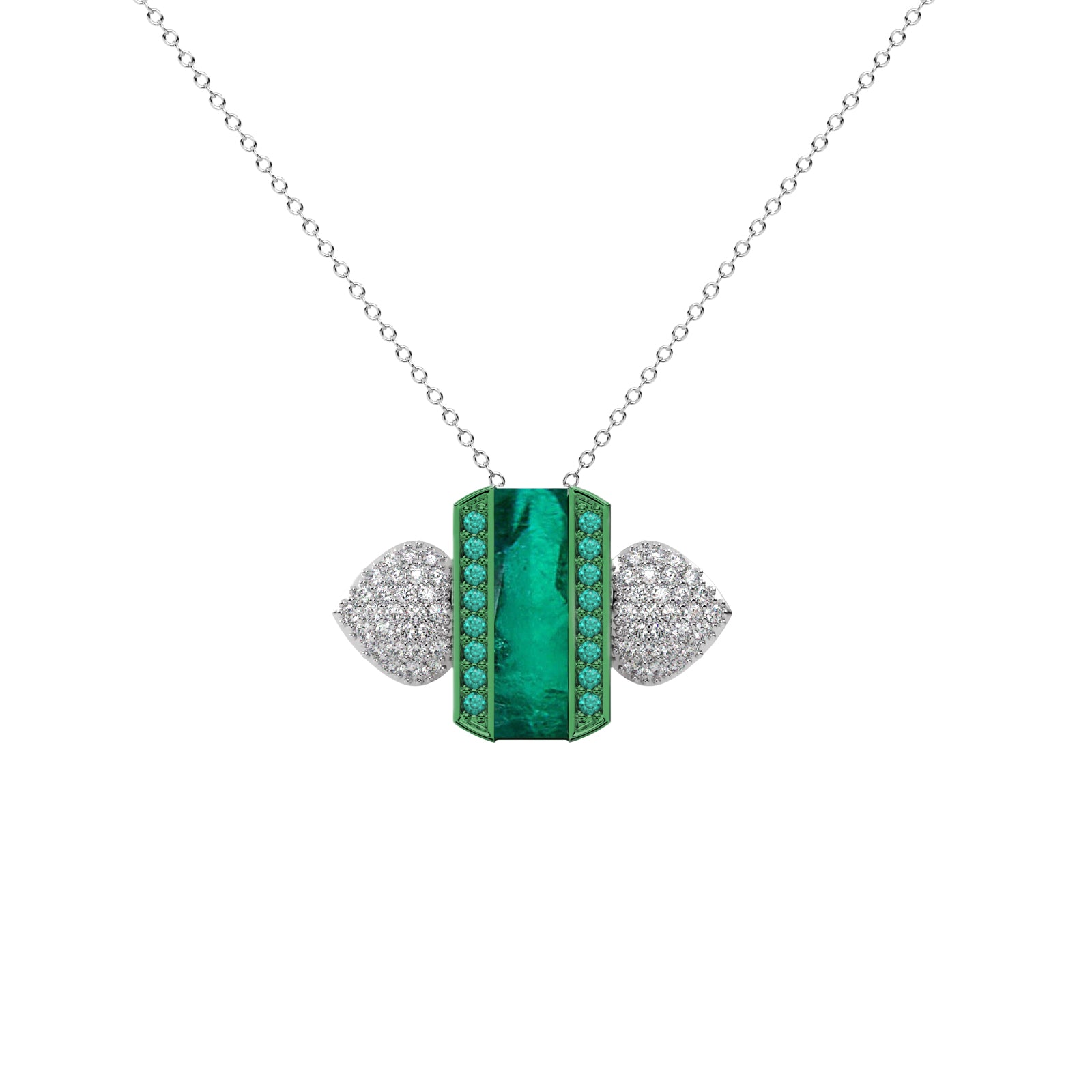 Diamond Heart Pendant WSE159 - View 2