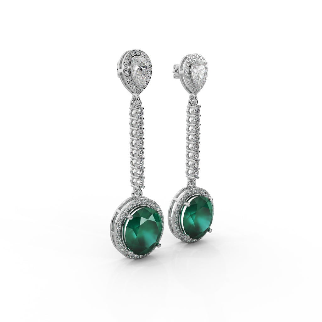Diamond Floral Earrings WSE144