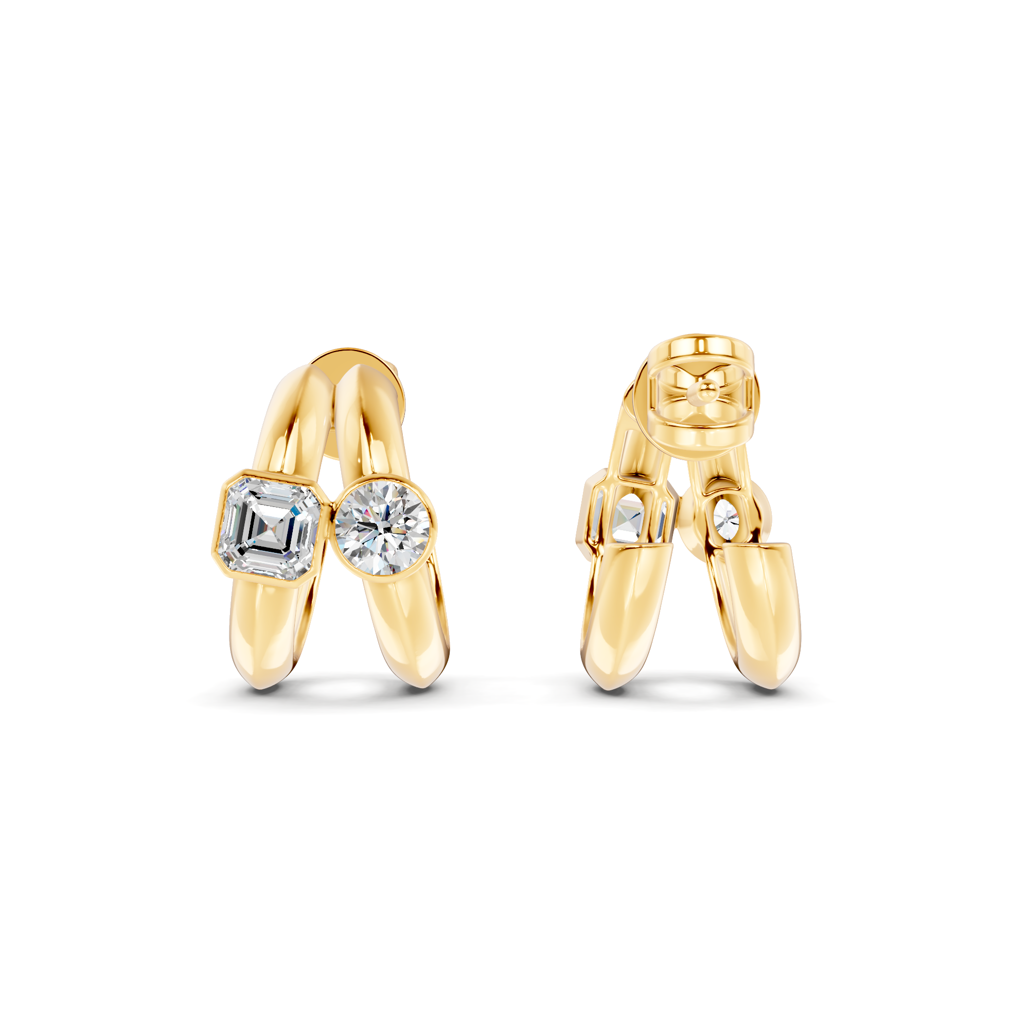 Diamond Stud Earrings WSE245 - View 11