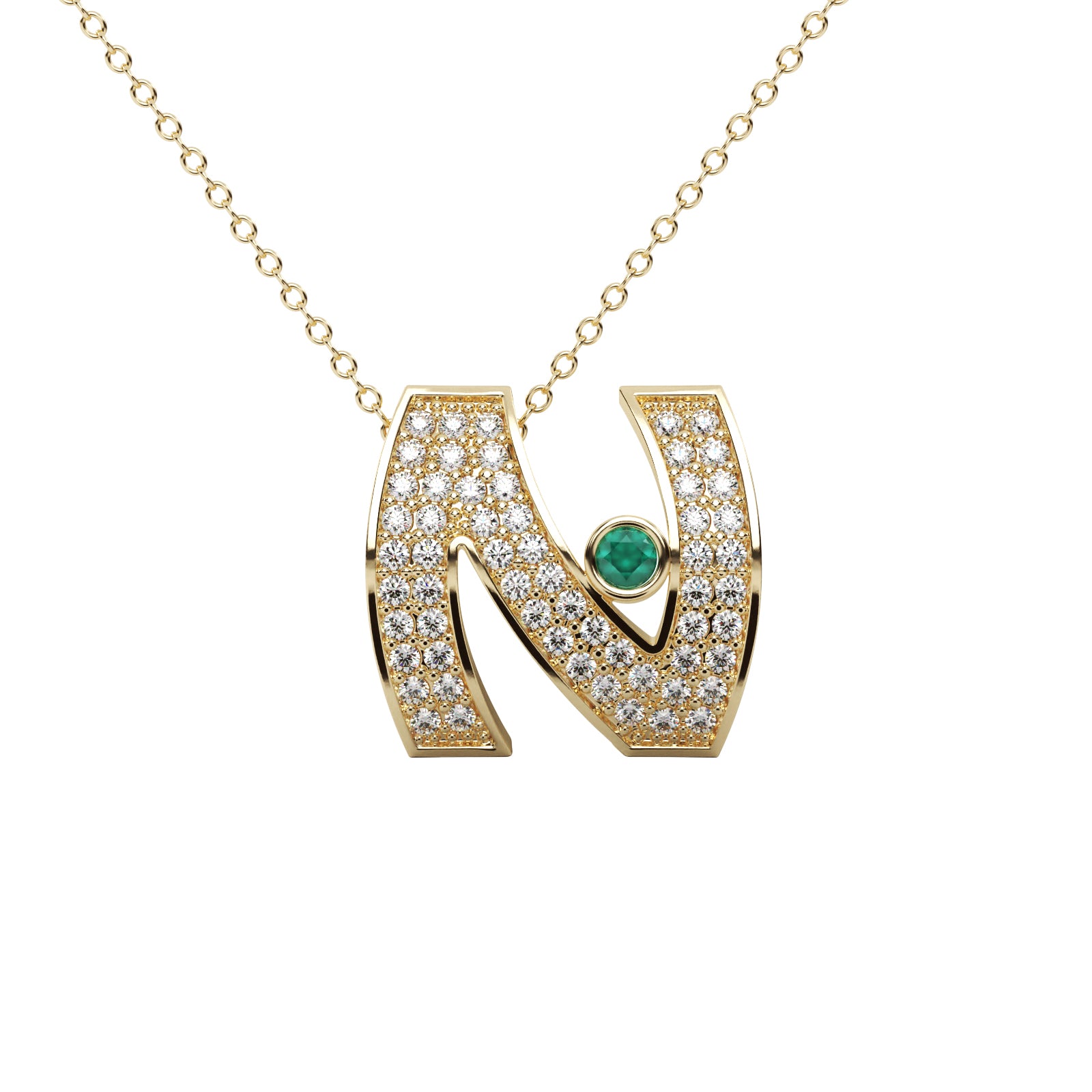 Diamond Vintage Pendant WSE203 - View 7