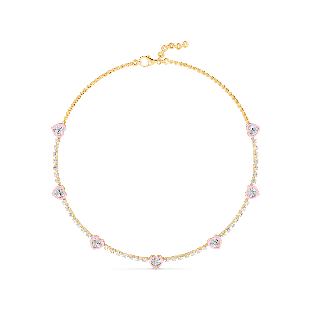 Opulence Heart Necklace – WSE35 – view 2