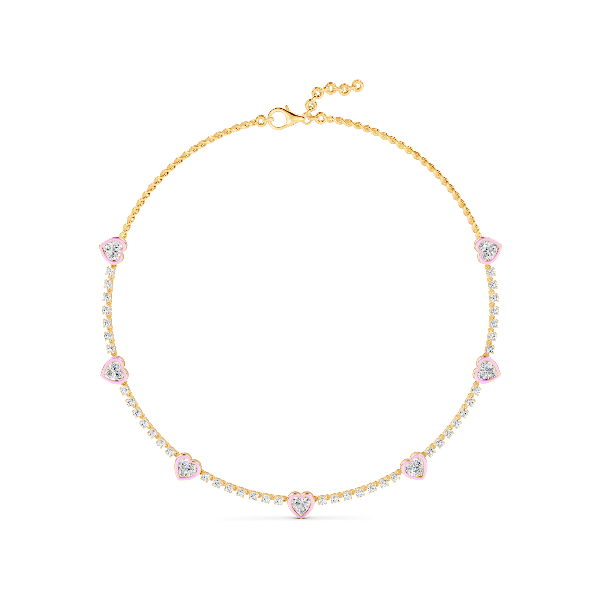 Opulence Heart Necklace – WSE35 – view 2