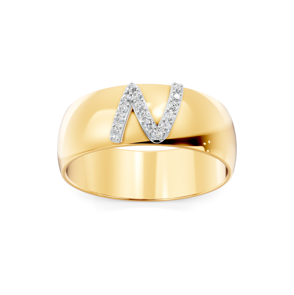 Diamond Crossover Ring WSE227 - View 2