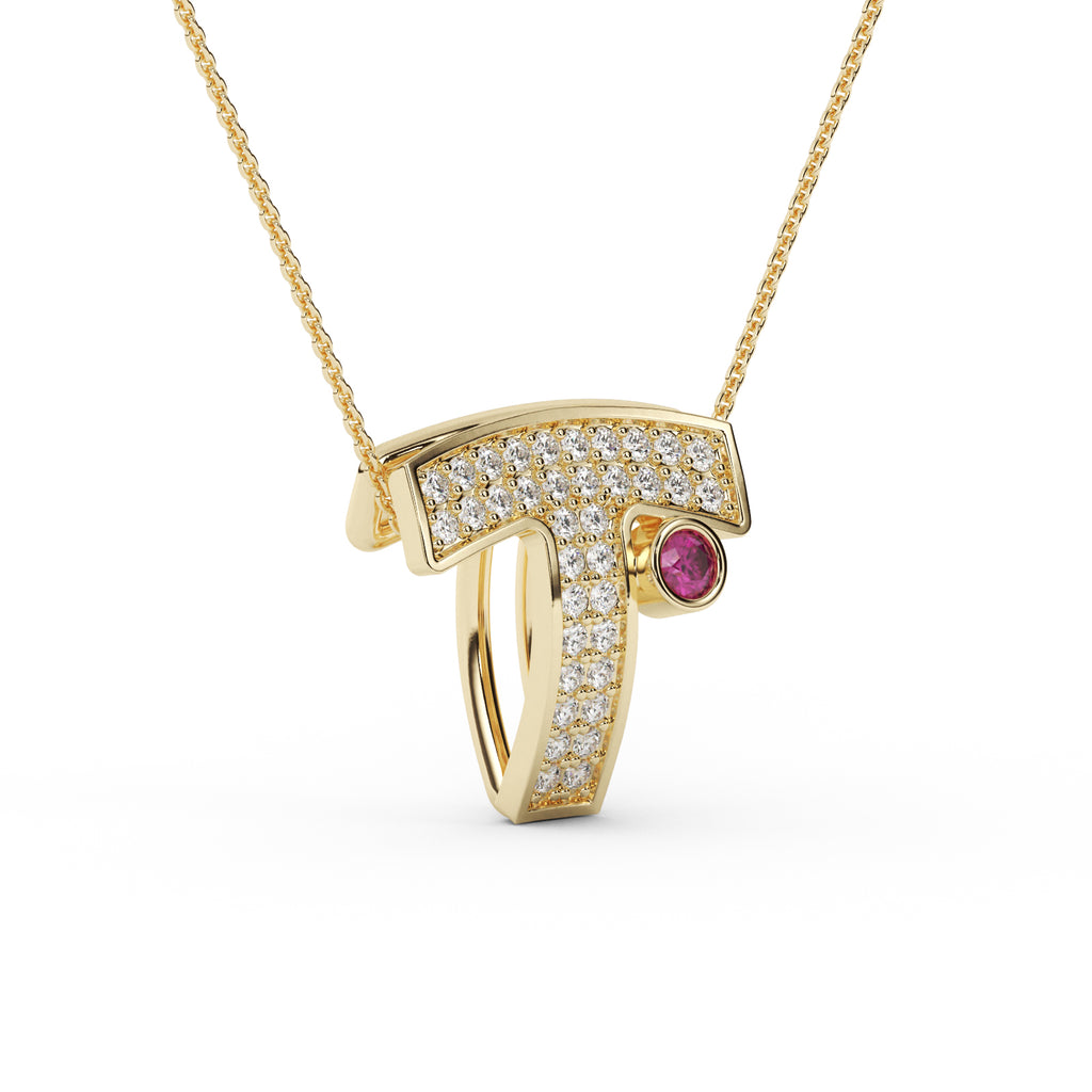 Diamond Drop Pendant WSE199 - View 2