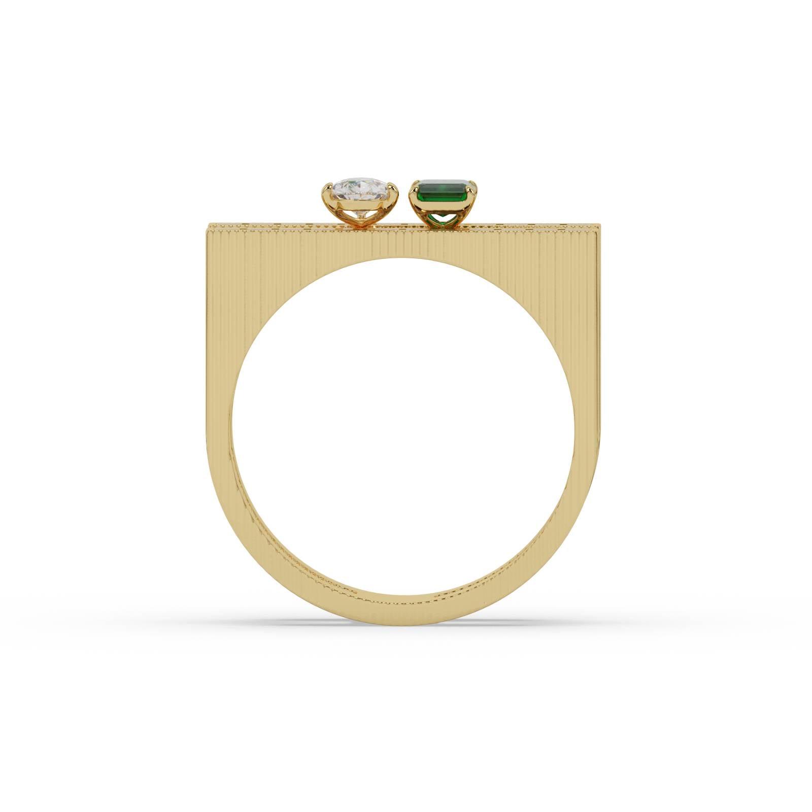 Baguette Statement Ring – WSE88 – view 3