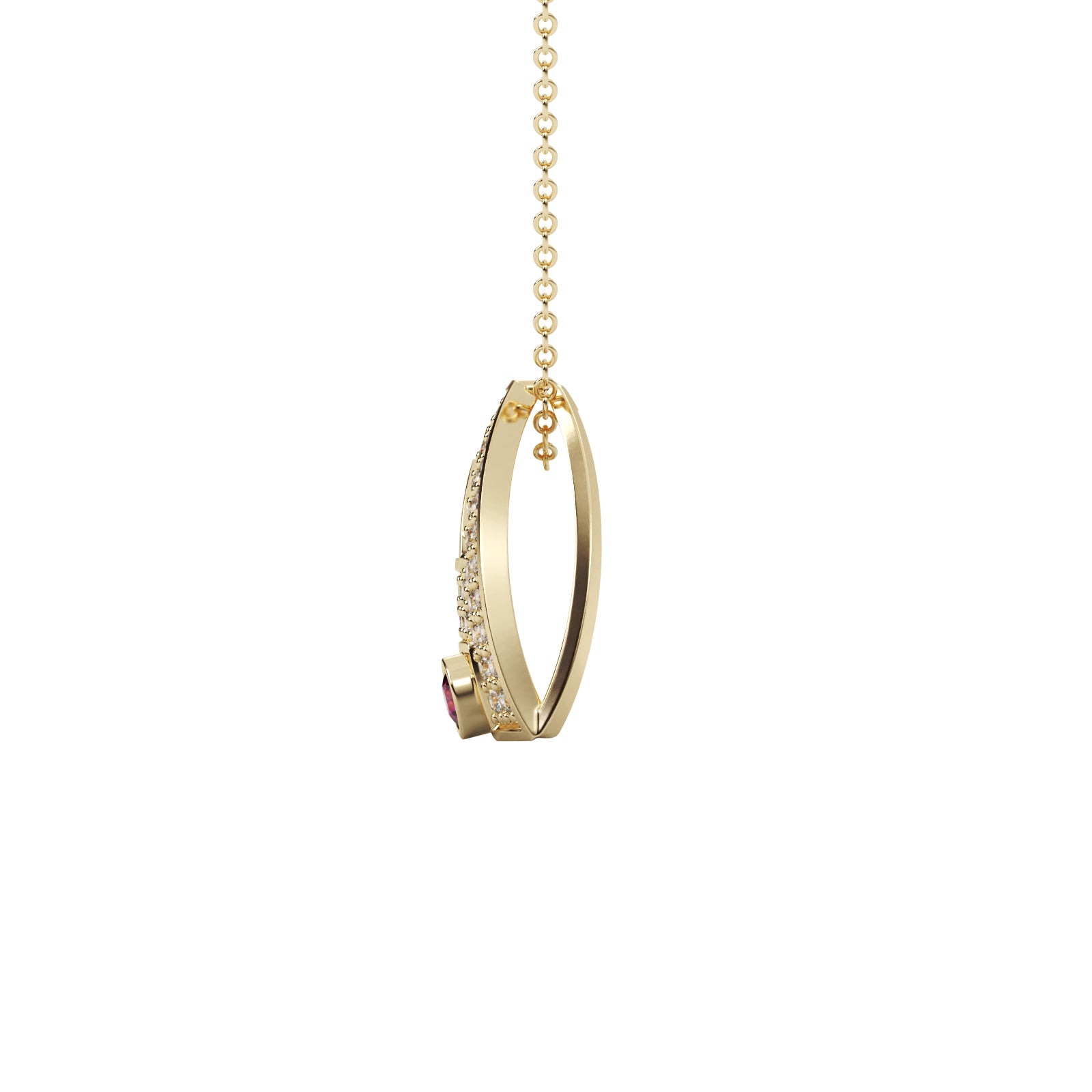Diamond Floral Pendant WSE206 - View 9