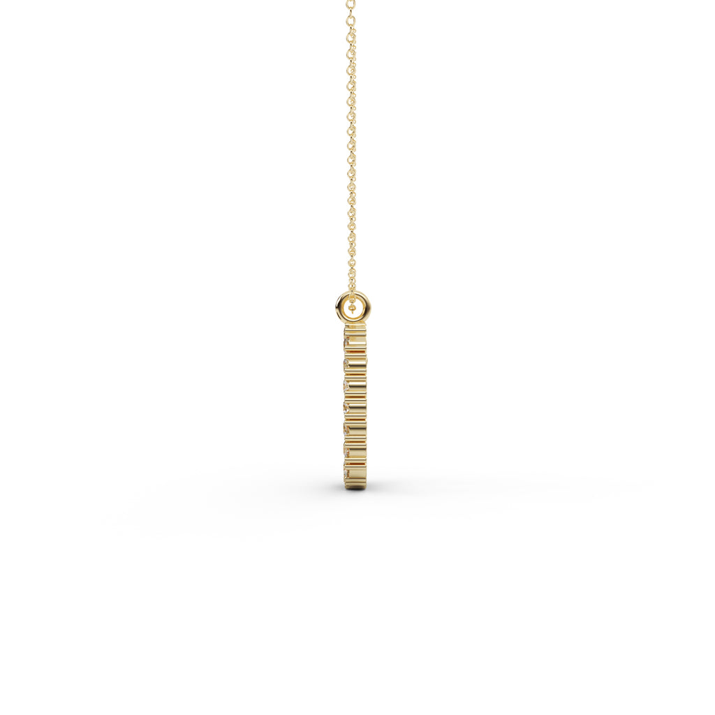 Diamond Teardrop Pendant WSE174 - View 2