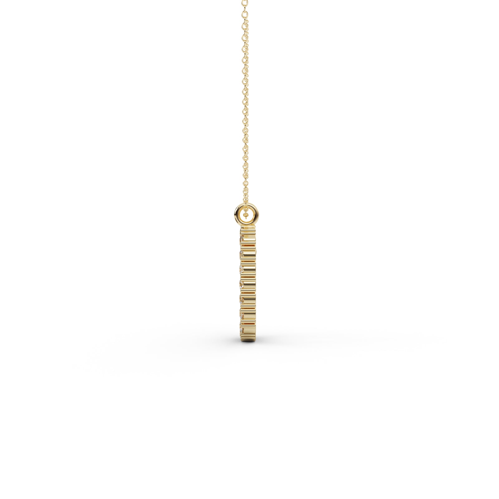 Diamond Teardrop Pendant WSE174 - View 2
