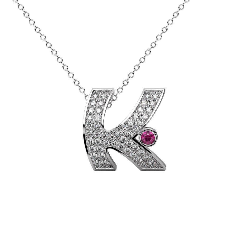 Diamond Teardrop Pendant WSE205 - View 3