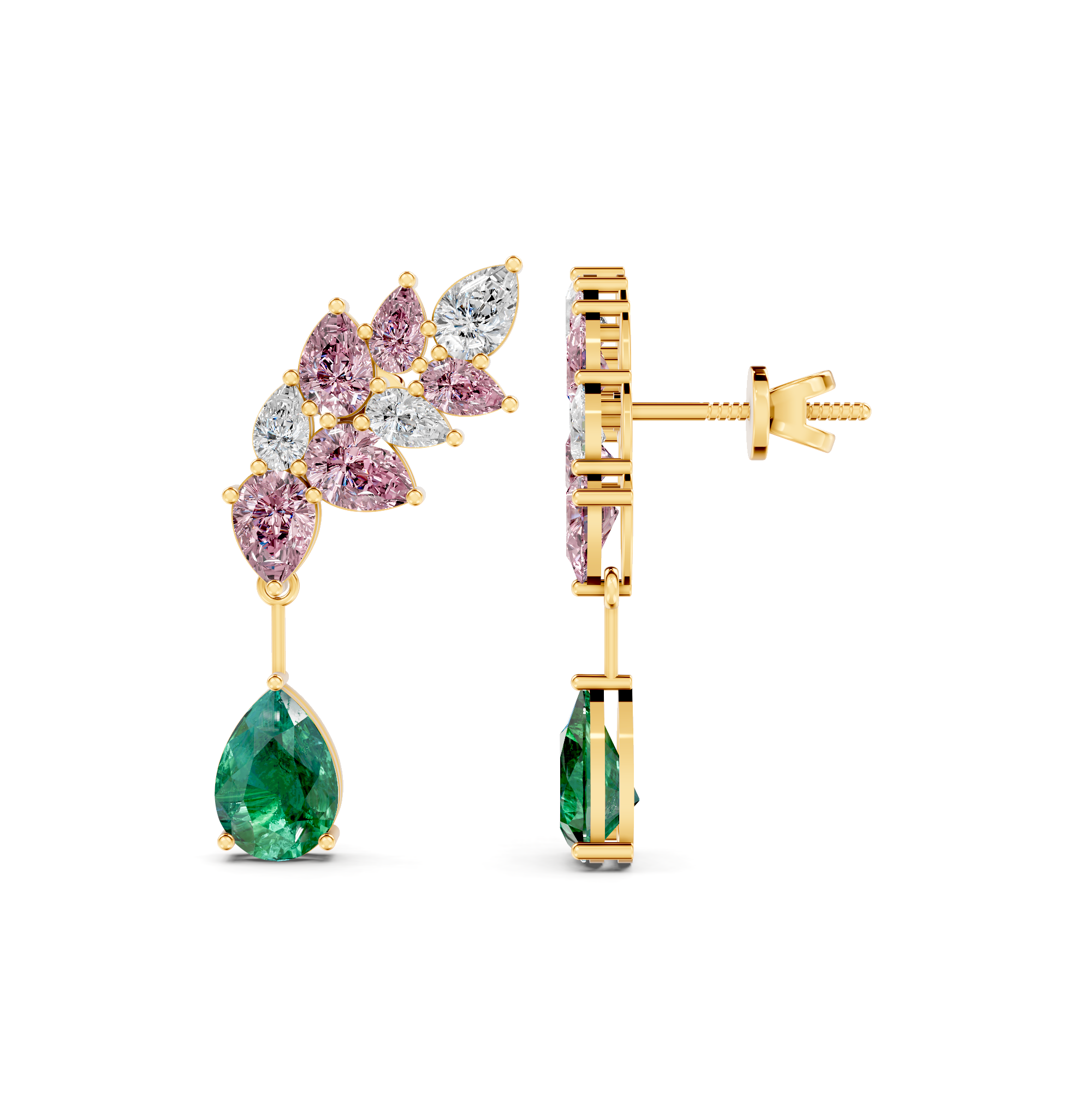 Opulence Pear Earrings – WSE64 – view 4