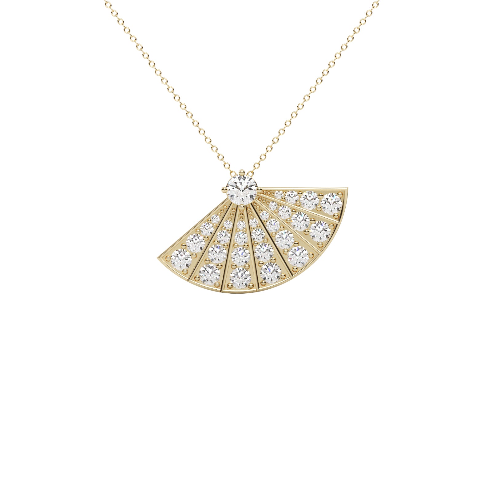 Diamond Cluster Pendant WSE184 - View 2