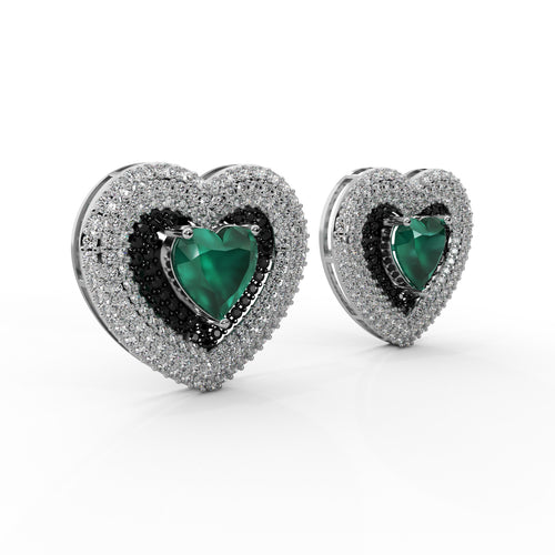 Diamond Teardrop Earrings WSE152 - View 3