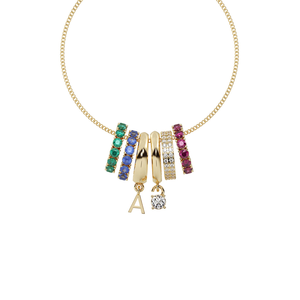 Diamond Geometric Pendant WSE193 - View 2