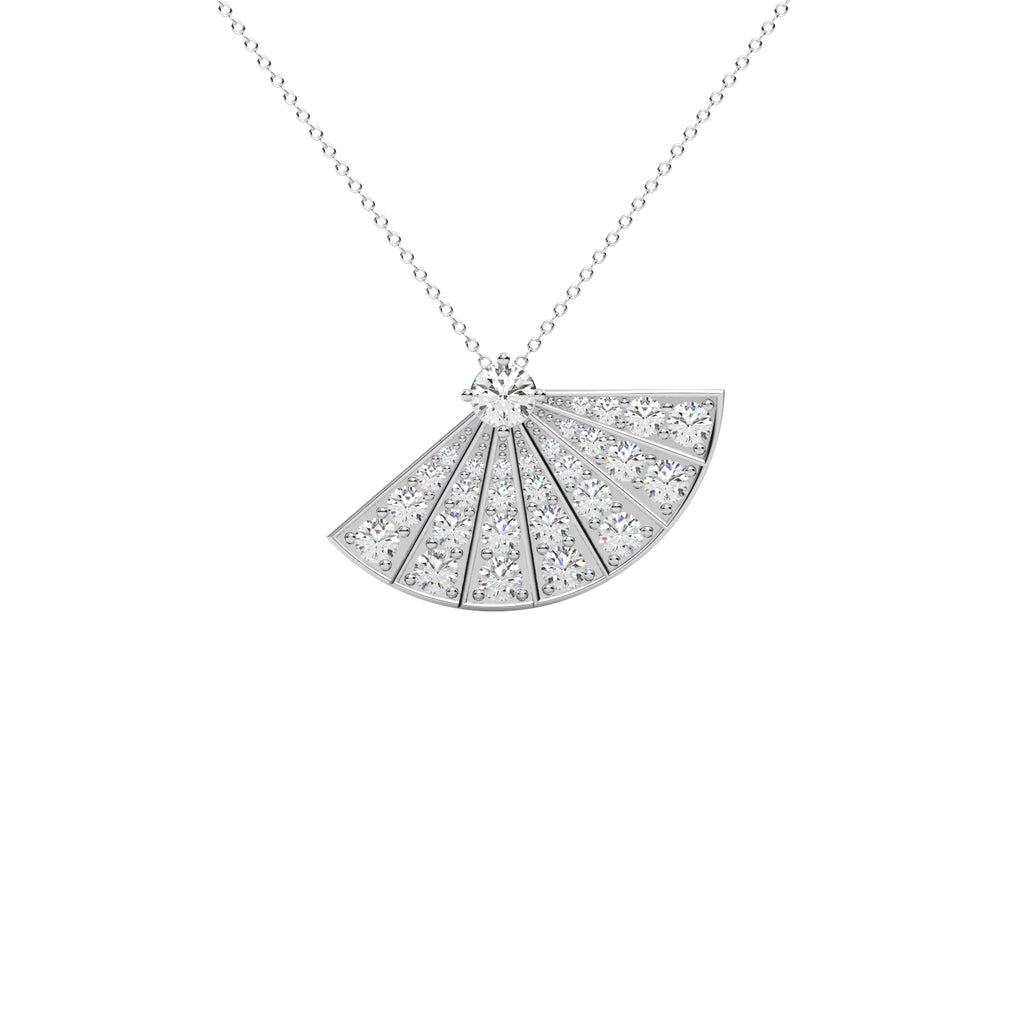 Diamond Cluster Pendant WSE184 - View 9