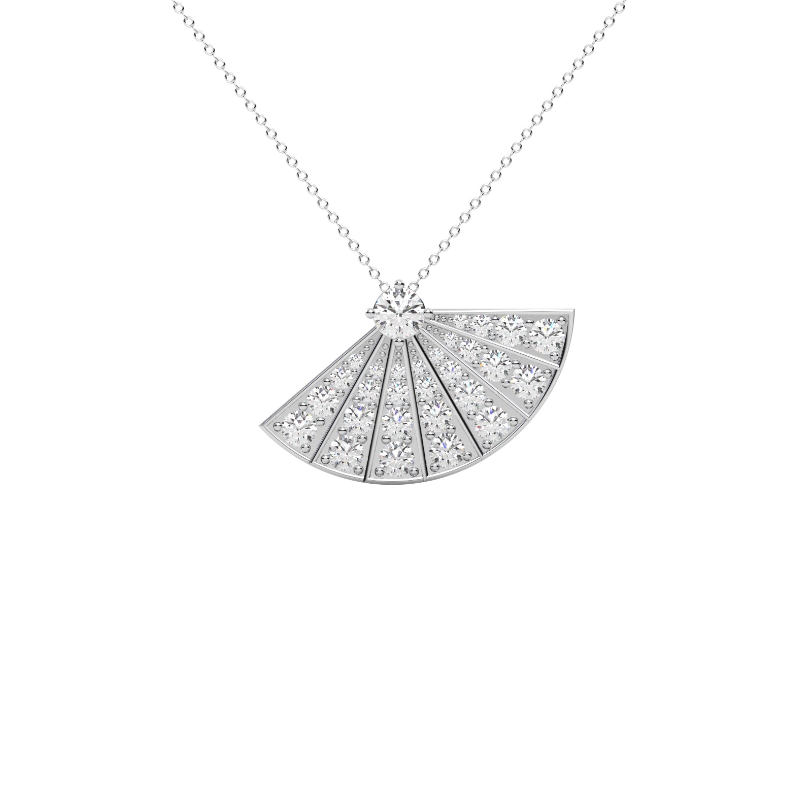 Diamond Cluster Pendant WSE184 - View 9