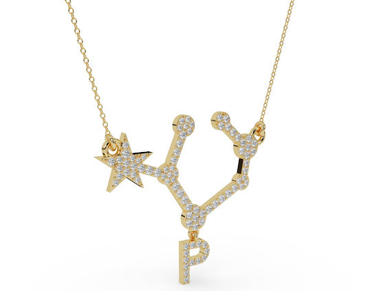 Diamond Cluster Pendant WSE232 - View 2