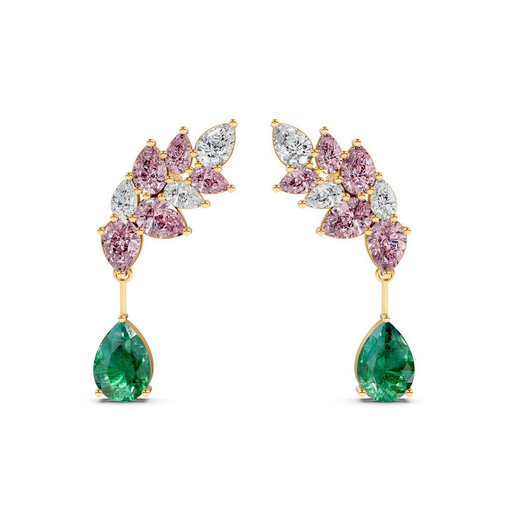 Opulence Pear Earrings – WSE64 – view 2