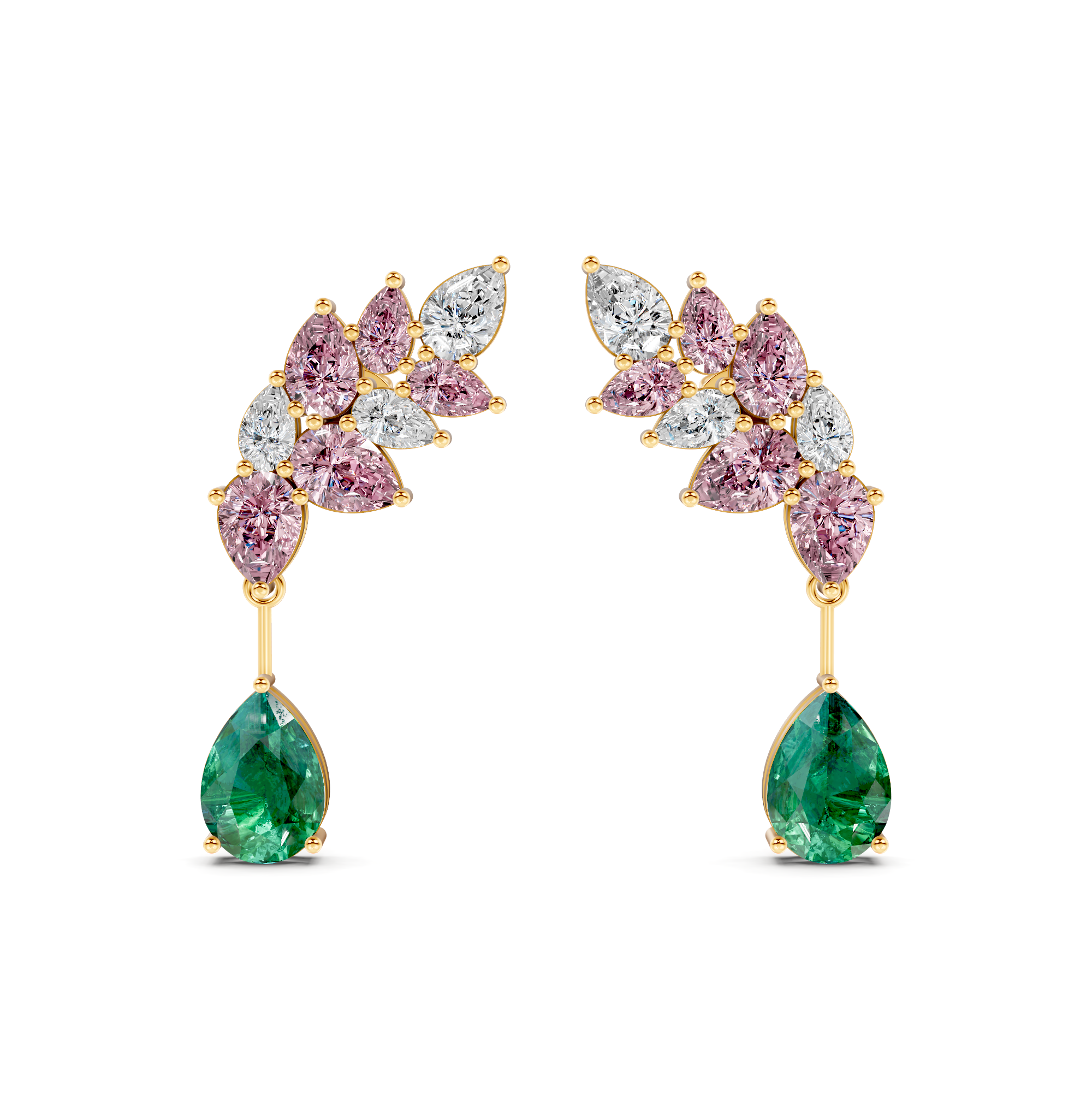 Opulence Pear Earrings – WSE64 – view 2
