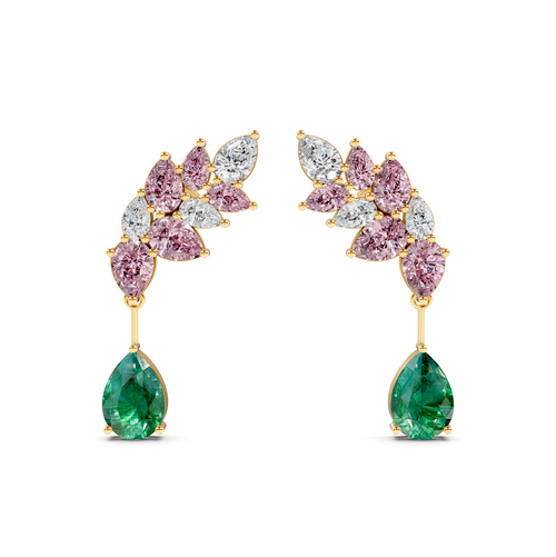 Opulence Pear Earrings – WSE64 – view 2