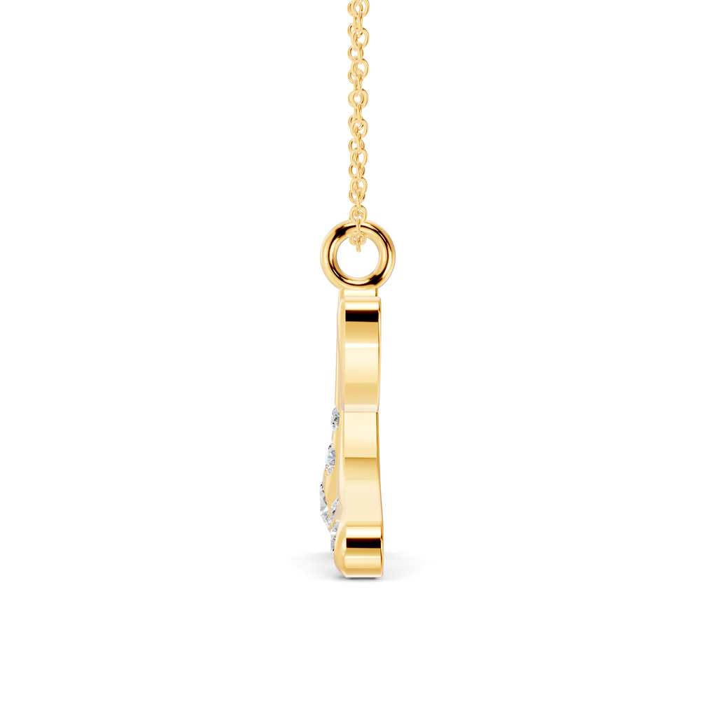 Diamond Initial K Pendant WSE267 - View 6