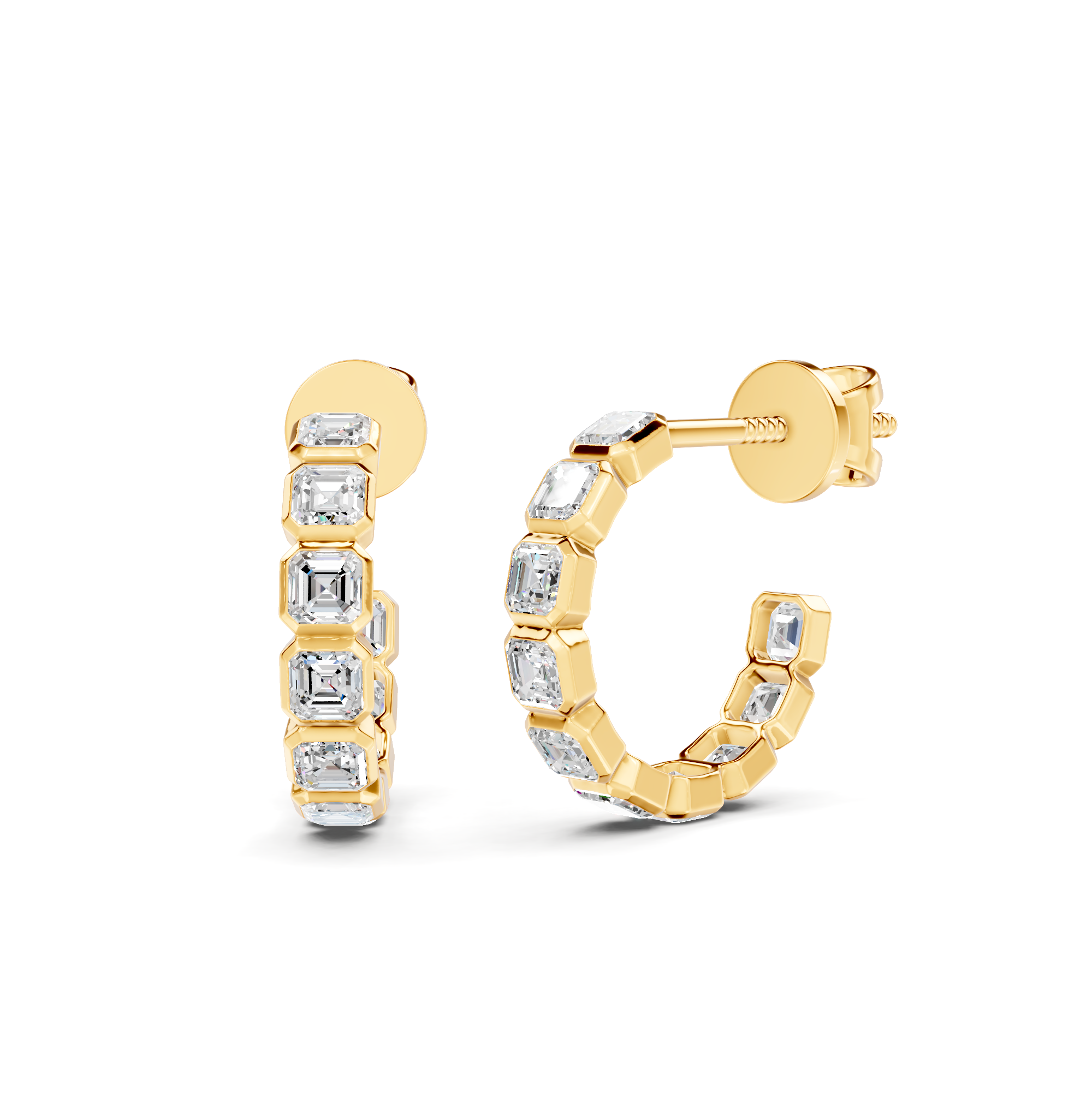 Diamond Cluster Earrings WSE249 - View 6