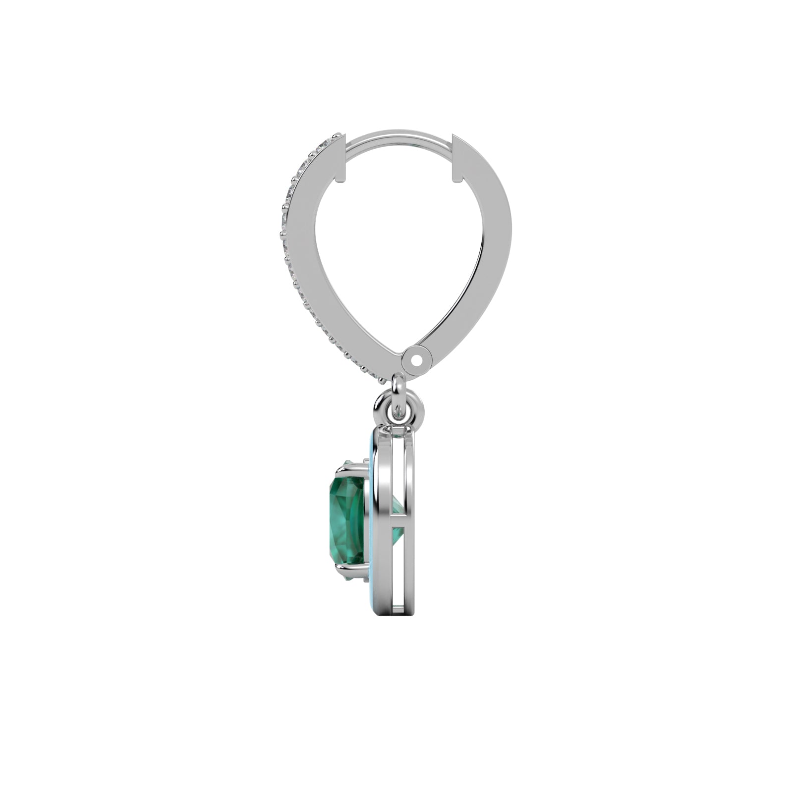 Diamond Twisted Earrings WSE161 - View 3