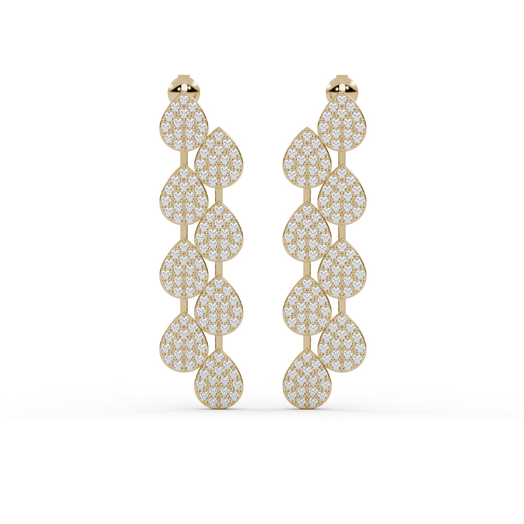 Diamond Chandelier Earrings WSE154 - View 3