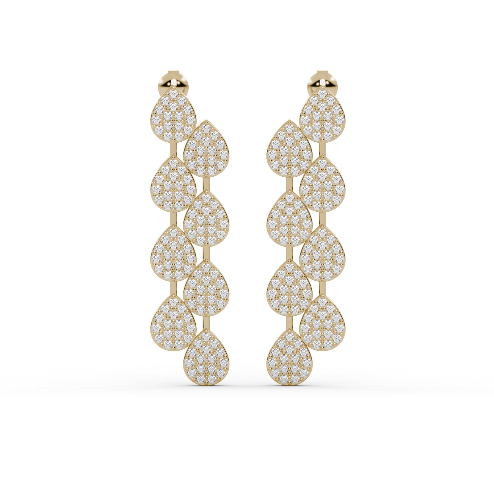 Diamond Chandelier Earrings WSE154 - View 3