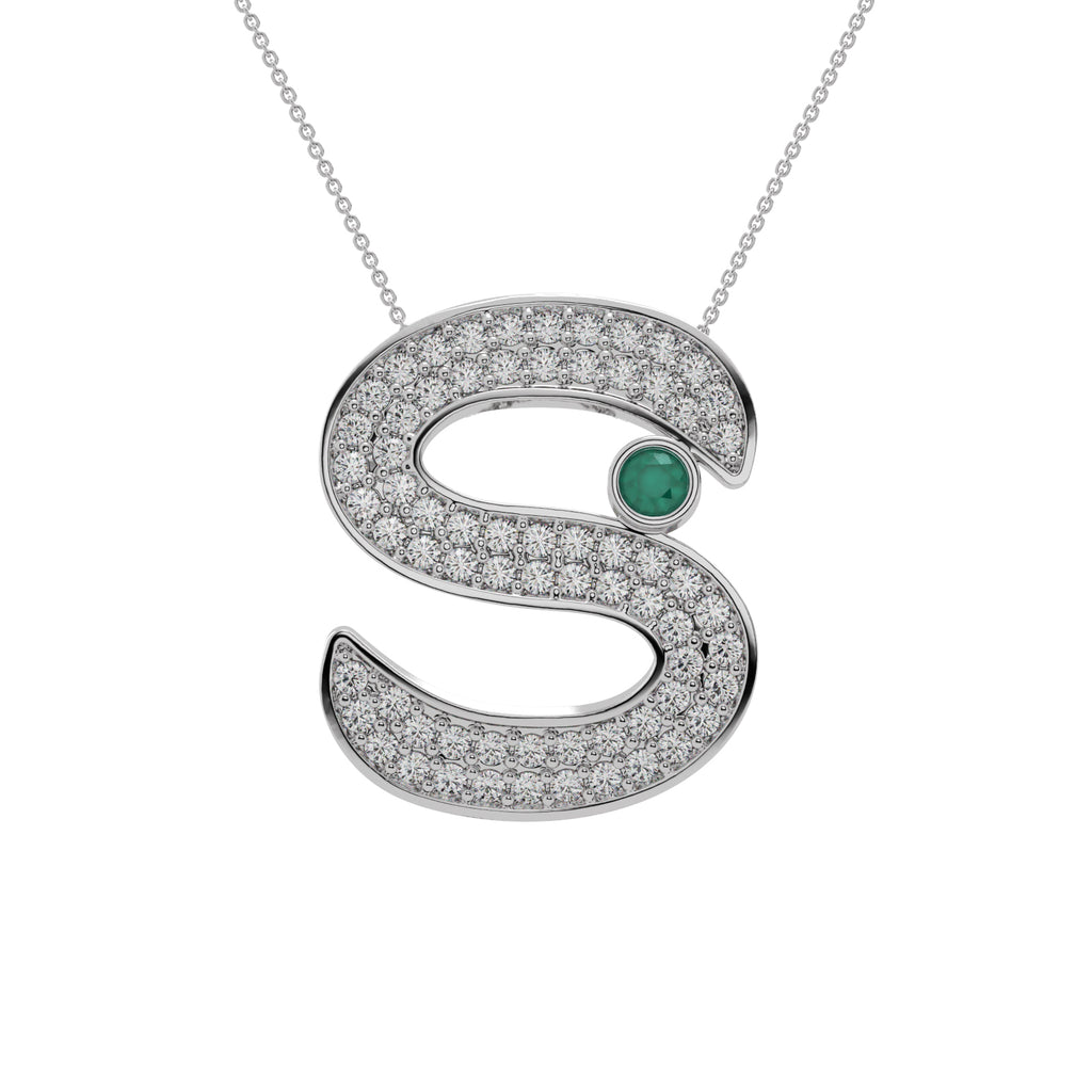 Diamond Halo Pendant WSE200 - View 3