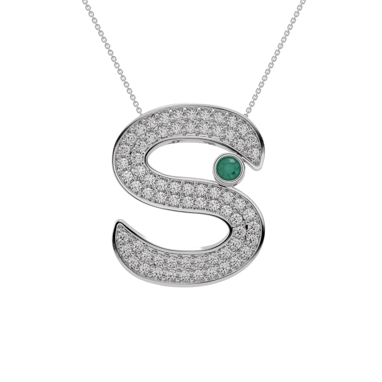 Diamond Halo Pendant WSE200 - View 3