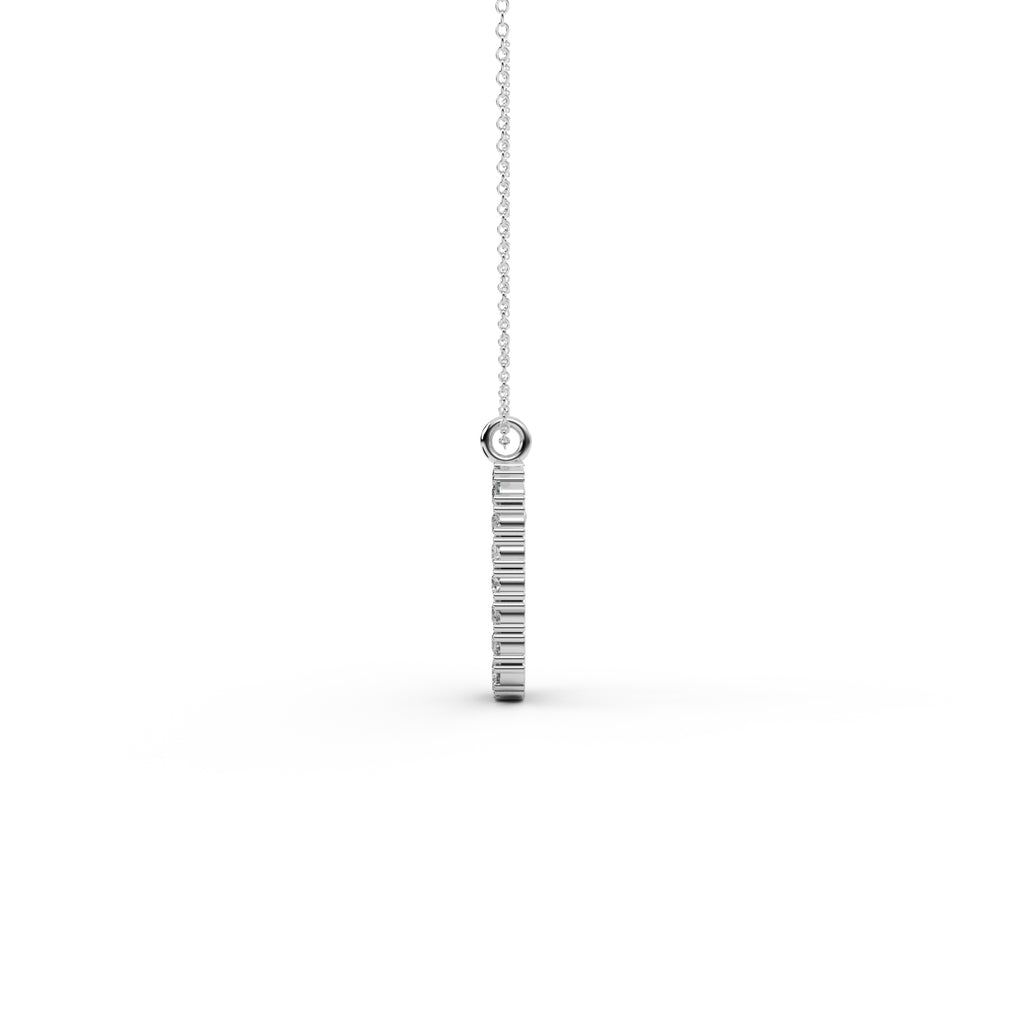 Diamond Floral Pendant WSE173 - View 3