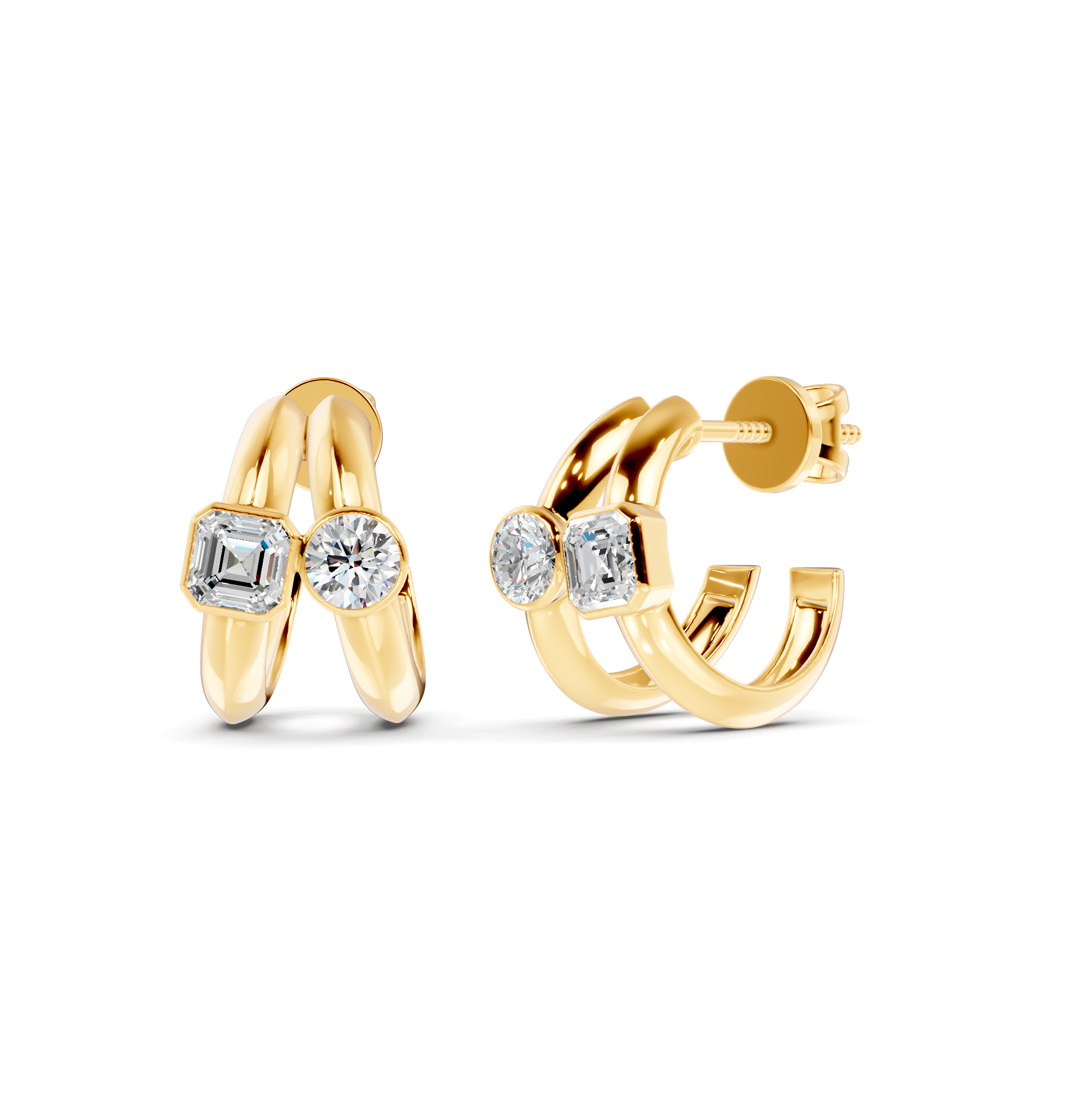 Diamond Stud Earrings WSE245 - View 13