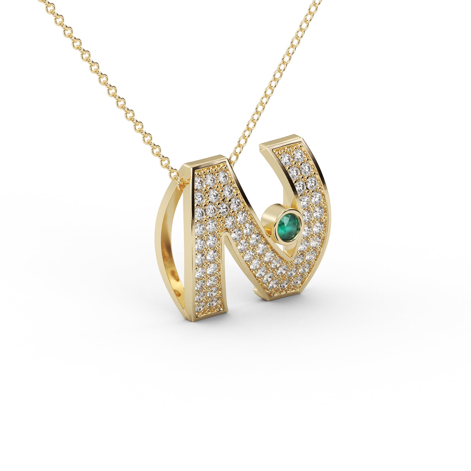 Diamond Vintage Pendant WSE203 - View 9