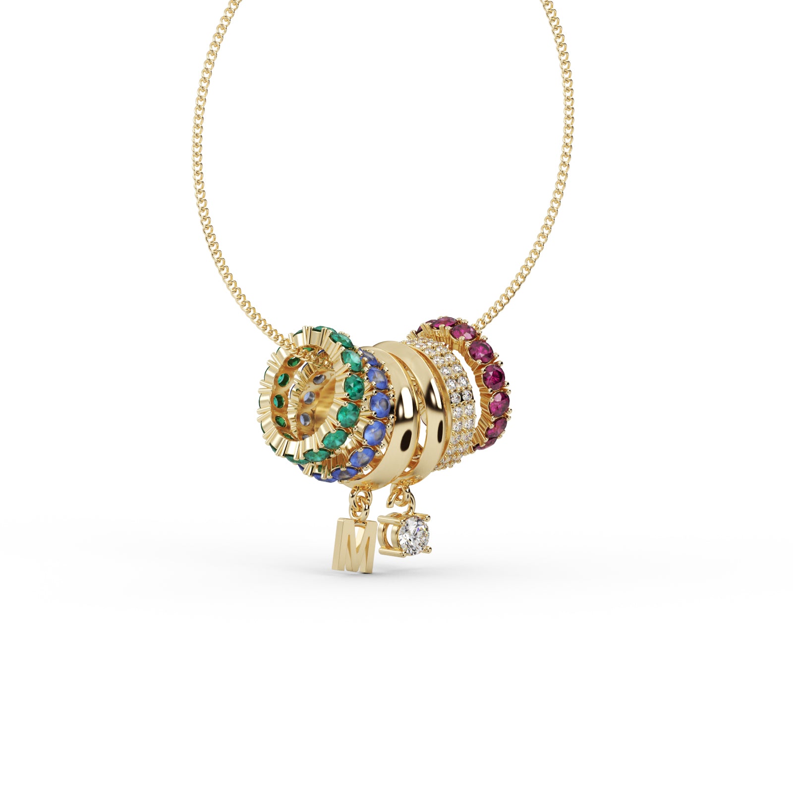 Diamond Floral Pendant WSE191