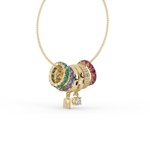 Diamond Floral Pendant WSE191