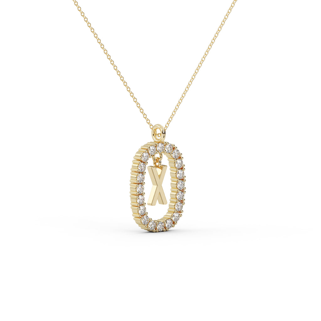 Diamond X Pendant WSE171 - View 3