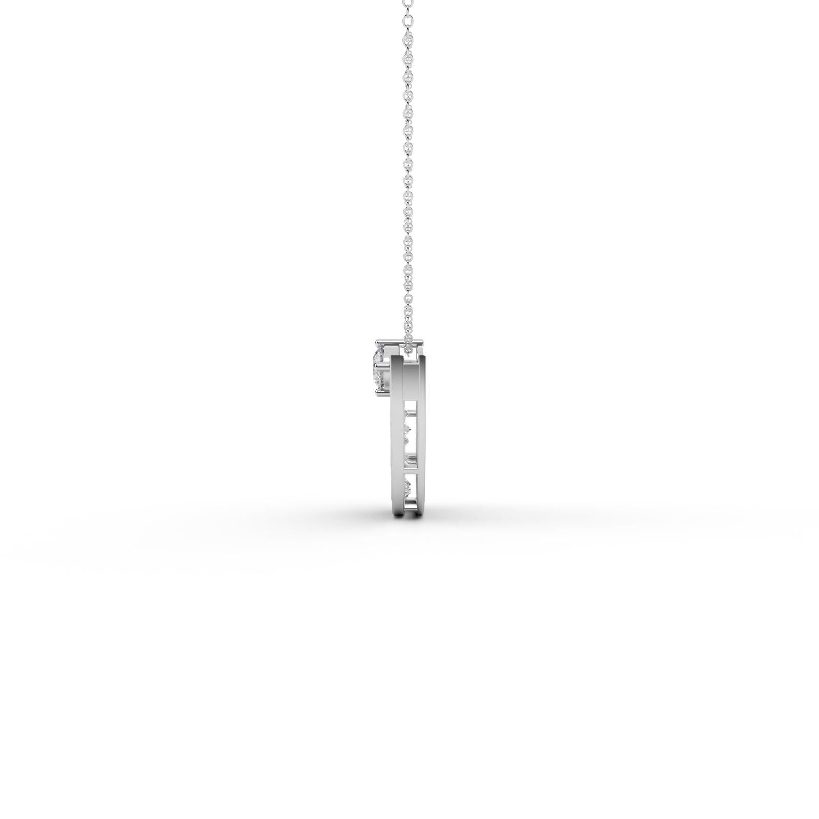 Diamond Cluster Pendant WSE184 - View 8