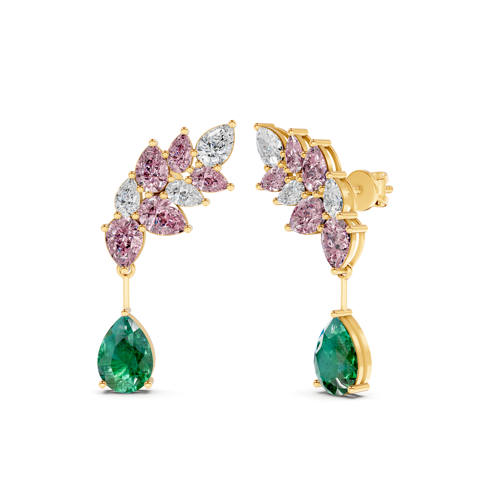 Opulence Pear Earrings – WSE64 – view 3