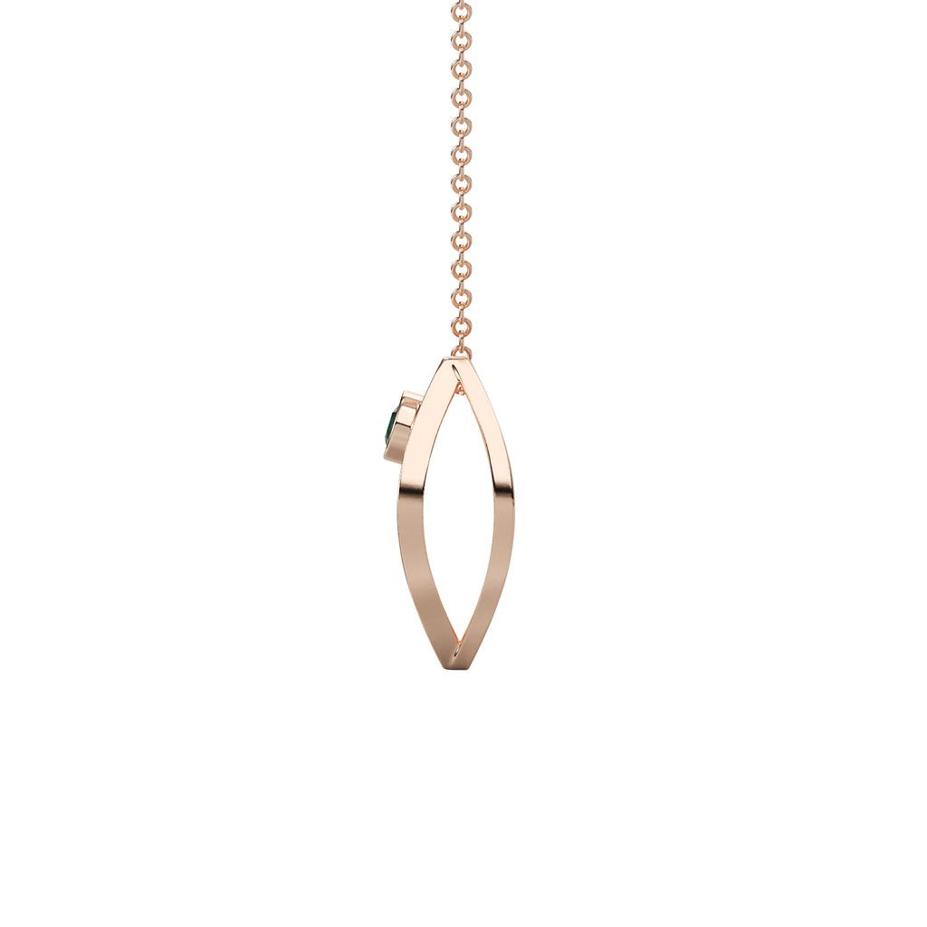Diamond Pear Pendant WSE198 - View 4
