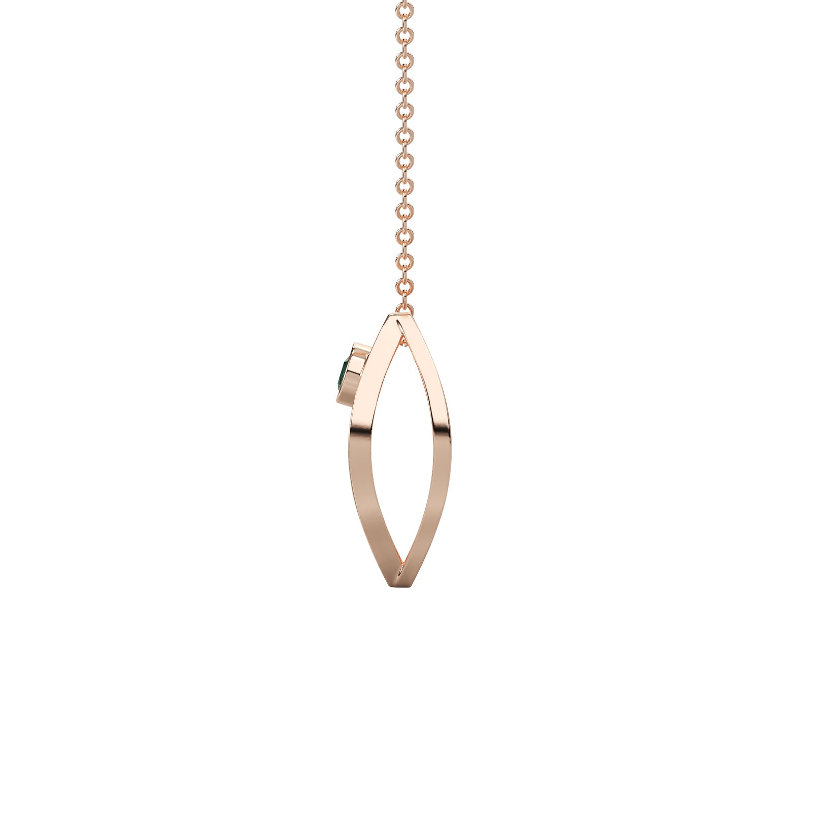 Diamond Pear Pendant WSE198 - View 4